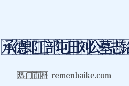 承德郎工部屯田刘公墓志铭是什么意思的图片